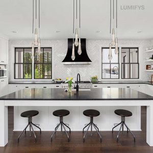 Solitaire Cluster Crystal Pendant 3 Light 5 Light 7Light - Zonesus