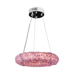 Cervine Tadeo Purple Rock Crystal Round Chandelier - Zonesus