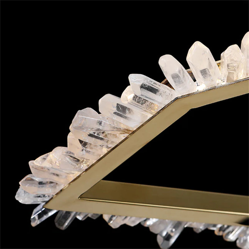 Cervine Modern Rock Crystal Irregular Chandelier - Zonesus
