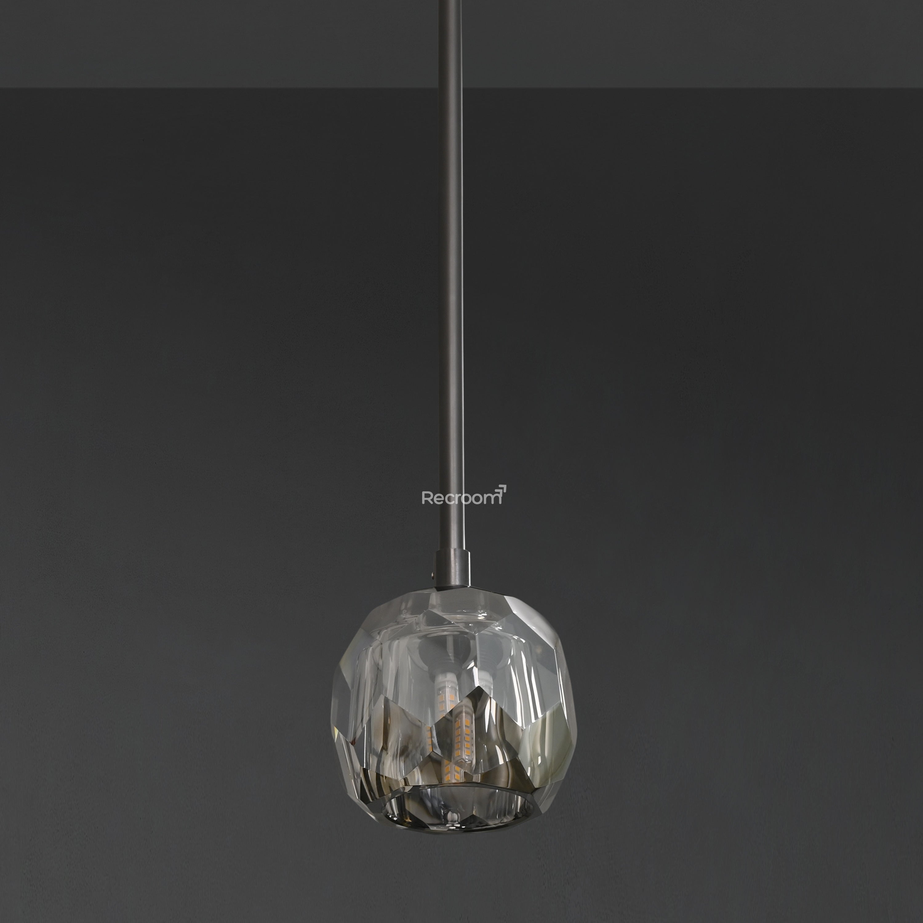 Boulew Crystal Glass Rod Pendant 5" - Zonesus