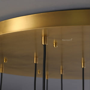 Raindrop Round Chandelier 36" - Zonesus