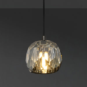 Boulew Crystal Glass Cord Pendant 5" - Zonesus