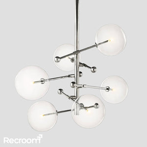Glass Global Pendant Chandelier 55'' - Zonesus