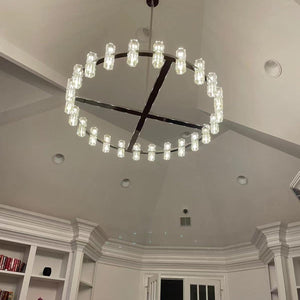 Arcachonest Round Chandelier 36" - Zonesus