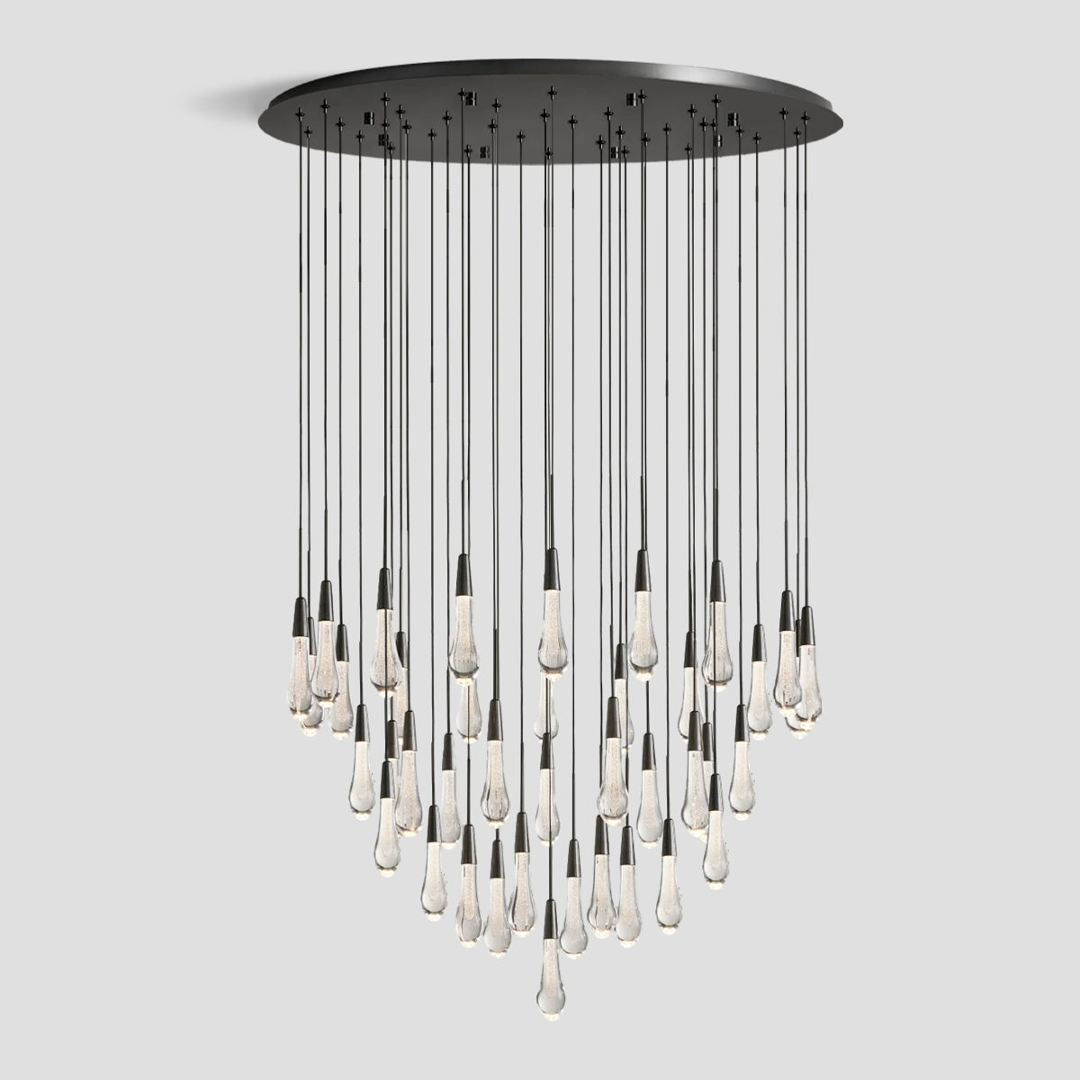 Solitaire Crystal Round Chandelier 17" 24" 36" 40'' 48'' 58"D - Zonesus