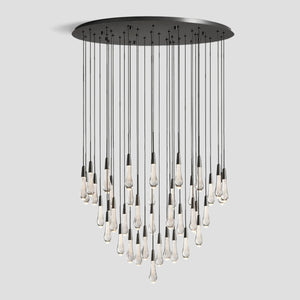 Solitaire Crystal Round Chandelier 17" 24" 36" 40'' 48'' 58"D - Zonesus
