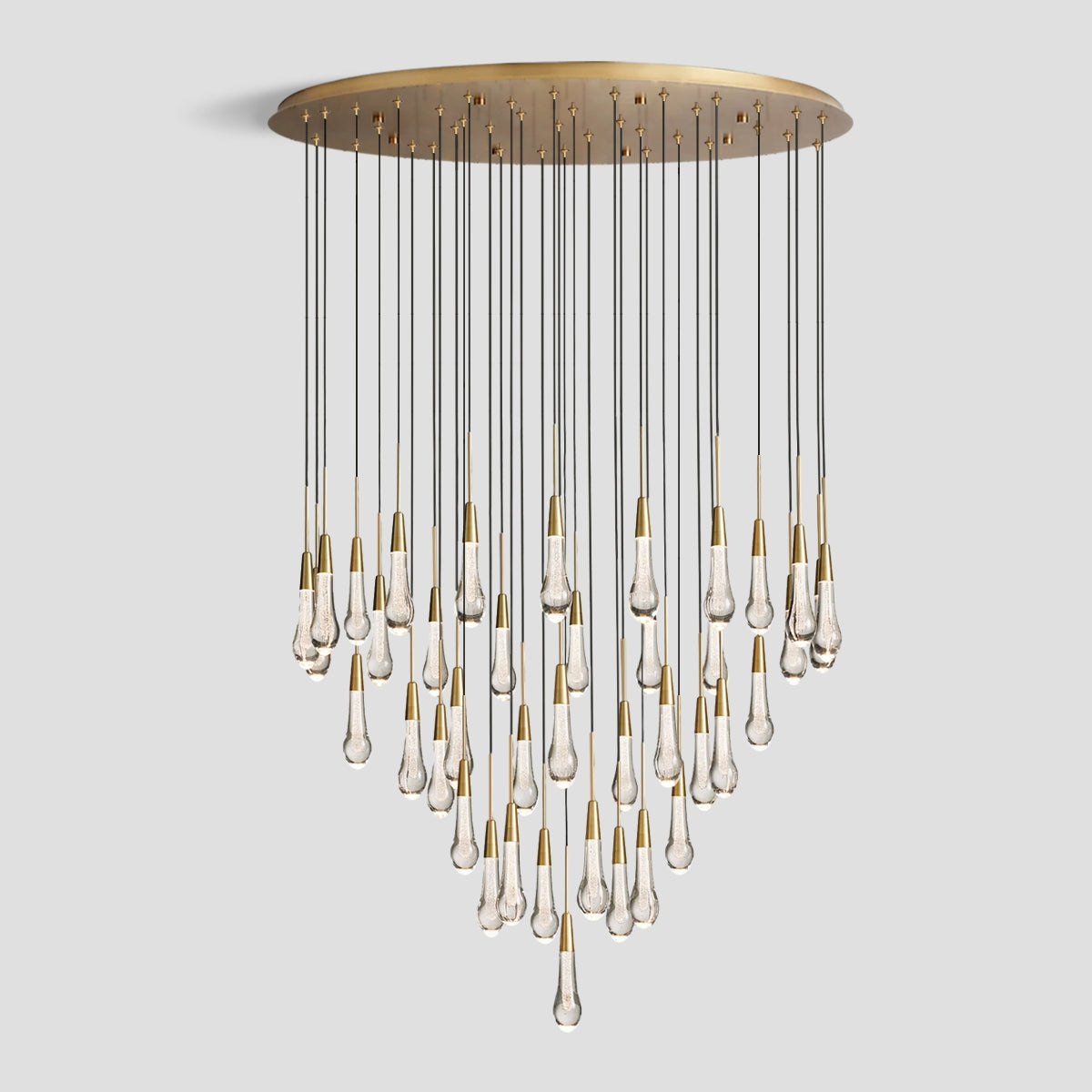 Solitaire Crystal Round Chandelier 17" 24" 36" 40'' 48'' 58"D - Zonesus