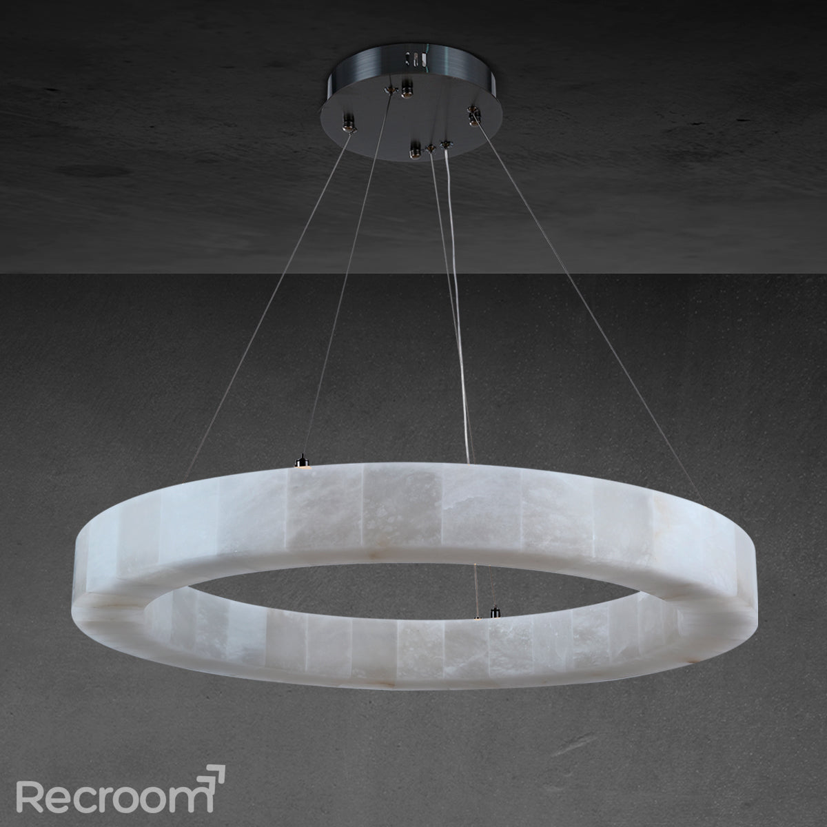 Rivager Lueur Round Chandelier 40" - Zonesus