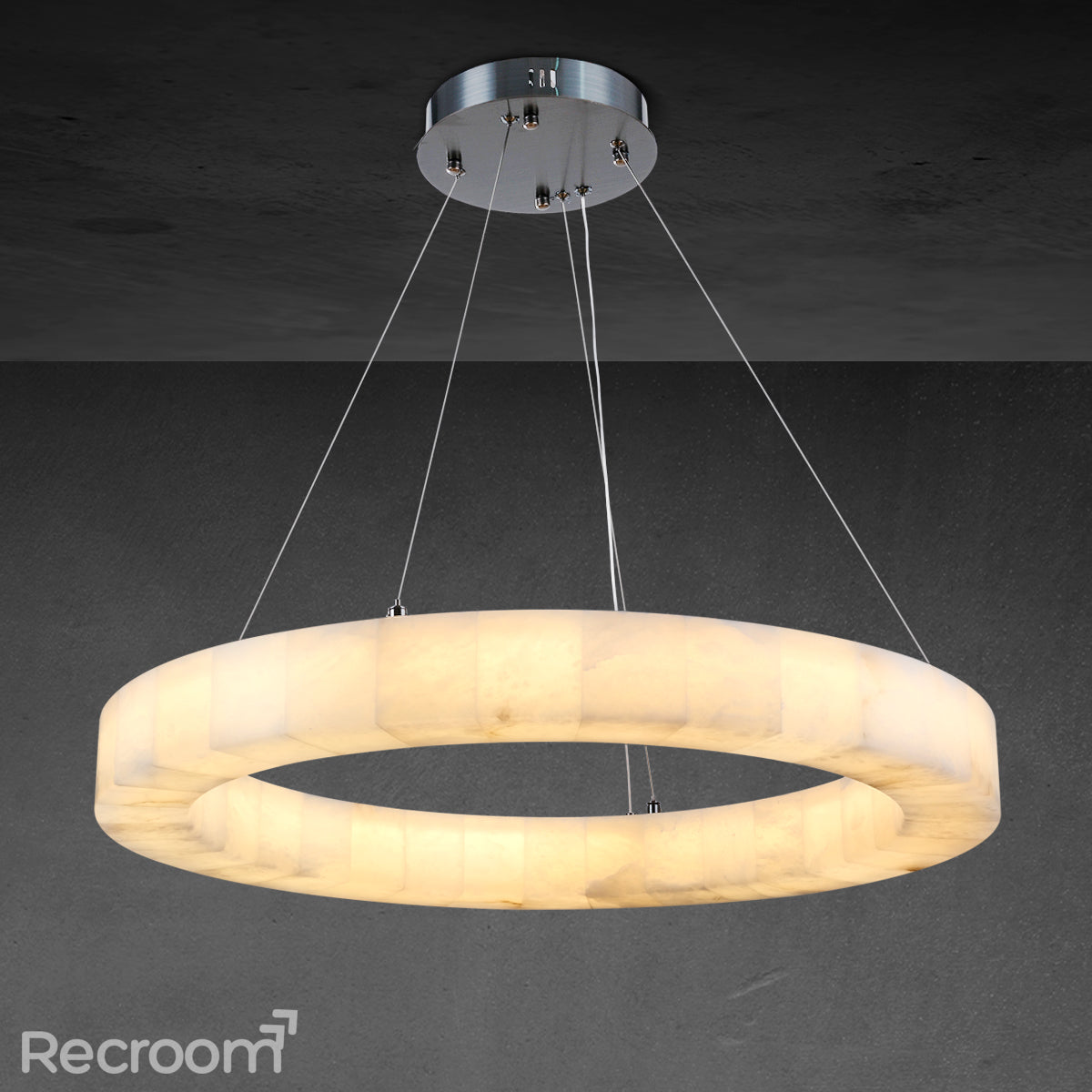 Rivager Lueur Round Chandelier 40" - Zonesus