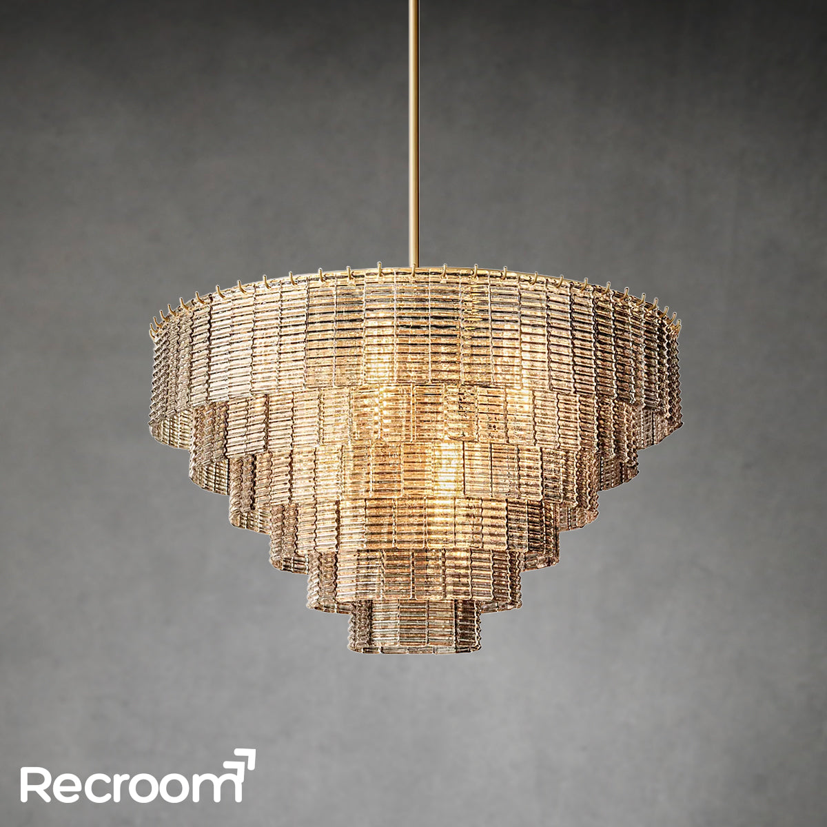 Sirena Clear Glass Round Chandelier 41" - Zonesus