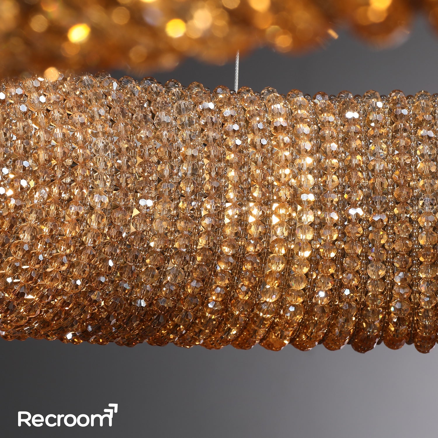 Cristal Hallo Round LED Chandelier 41" - Zonesus