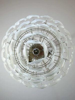 Murano Chandelier – 50 Lattimo glass – Transparent - Zonesus