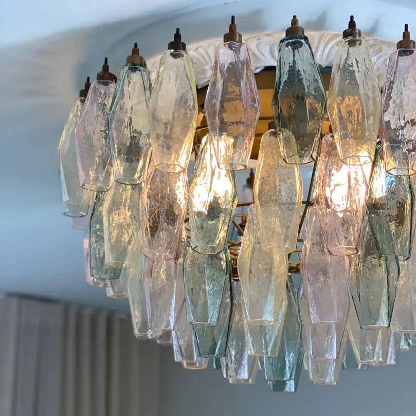 Murano Chandelier – Poliedri – 84 glasses – Multi - Zonesus