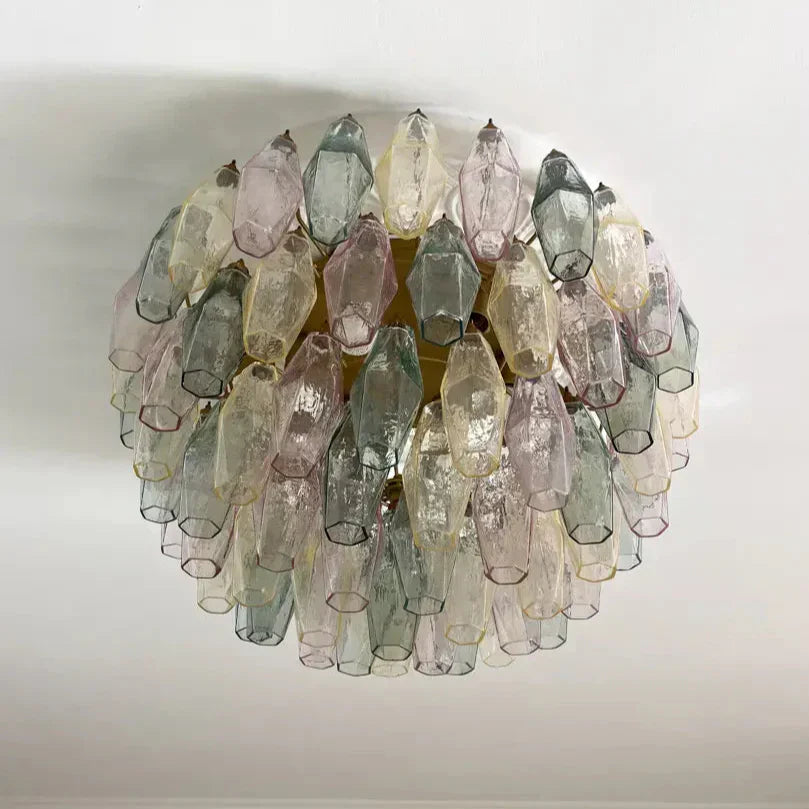 Murano Chandelier – Poliedri – 84 glasses – Multi - Zonesus