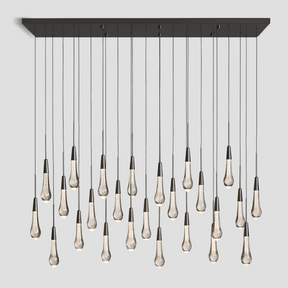 Solitaire Crystal Linear Chandelier 37" 50" 60'' 70" 87" 120''W - Zonesus
