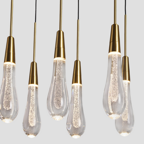 Solitaire Crystal Linear Chandelier 37" 50" 60'' 70" 87" 120''W - Zonesus