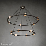 Eclitant Two-Tier Round Chandelier 48" - Zonesus