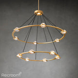 Eclitant Two-Tier Round Chandelier 48" - Zonesus
