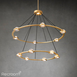 Eclitant Two-Tier Round Chandelier 48" - Zonesus