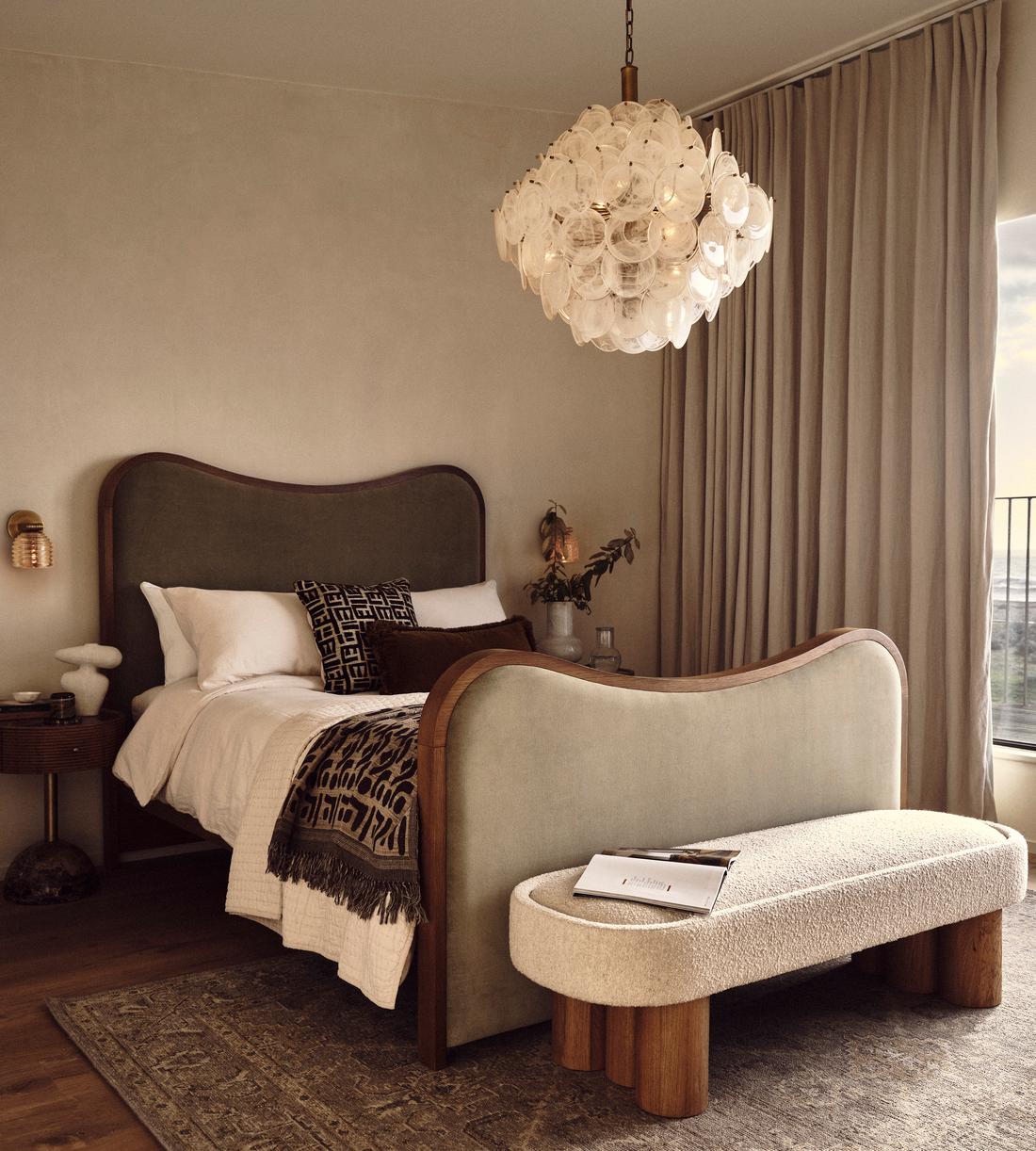 Elba Glass Large Chandelier