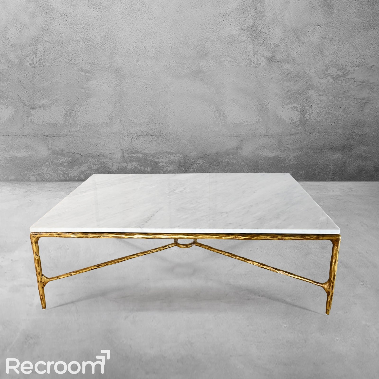 Thaddeo Rectangle Marble Coffee Table - Zonesus