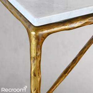 Thaddeo Rectangle Marble Coffee Table - Zonesus