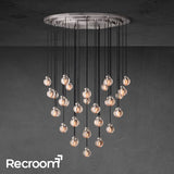 Pearli Round Chandelier 48" - Zonesus