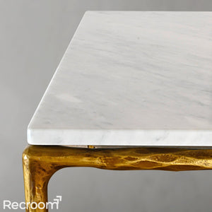 Thaddeo Rectangle Marble Coffee Table - Zonesus
