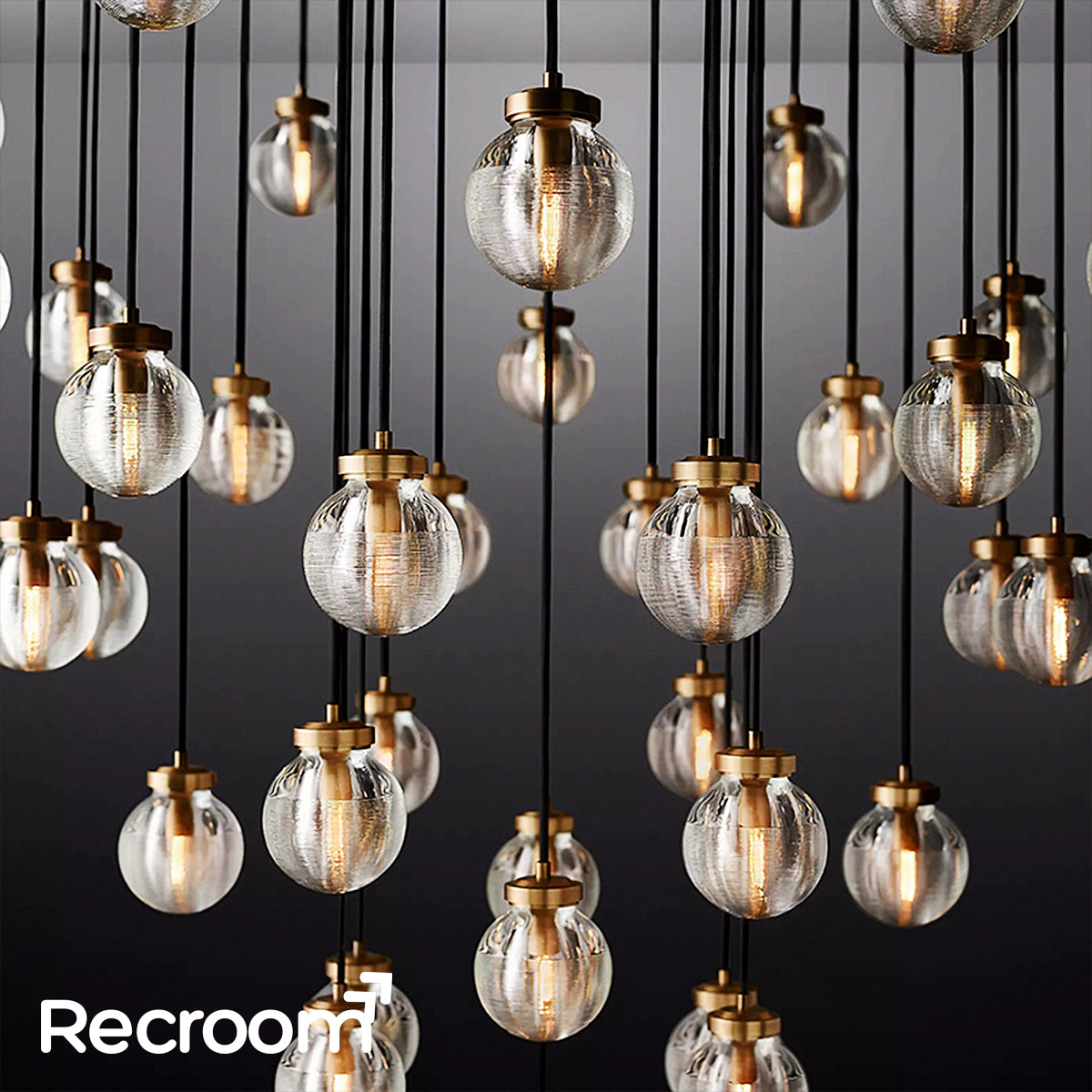 Pearli Round Chandelier 48" - Zonesus