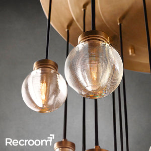 Pearli Round Chandelier 48" - Zonesus
