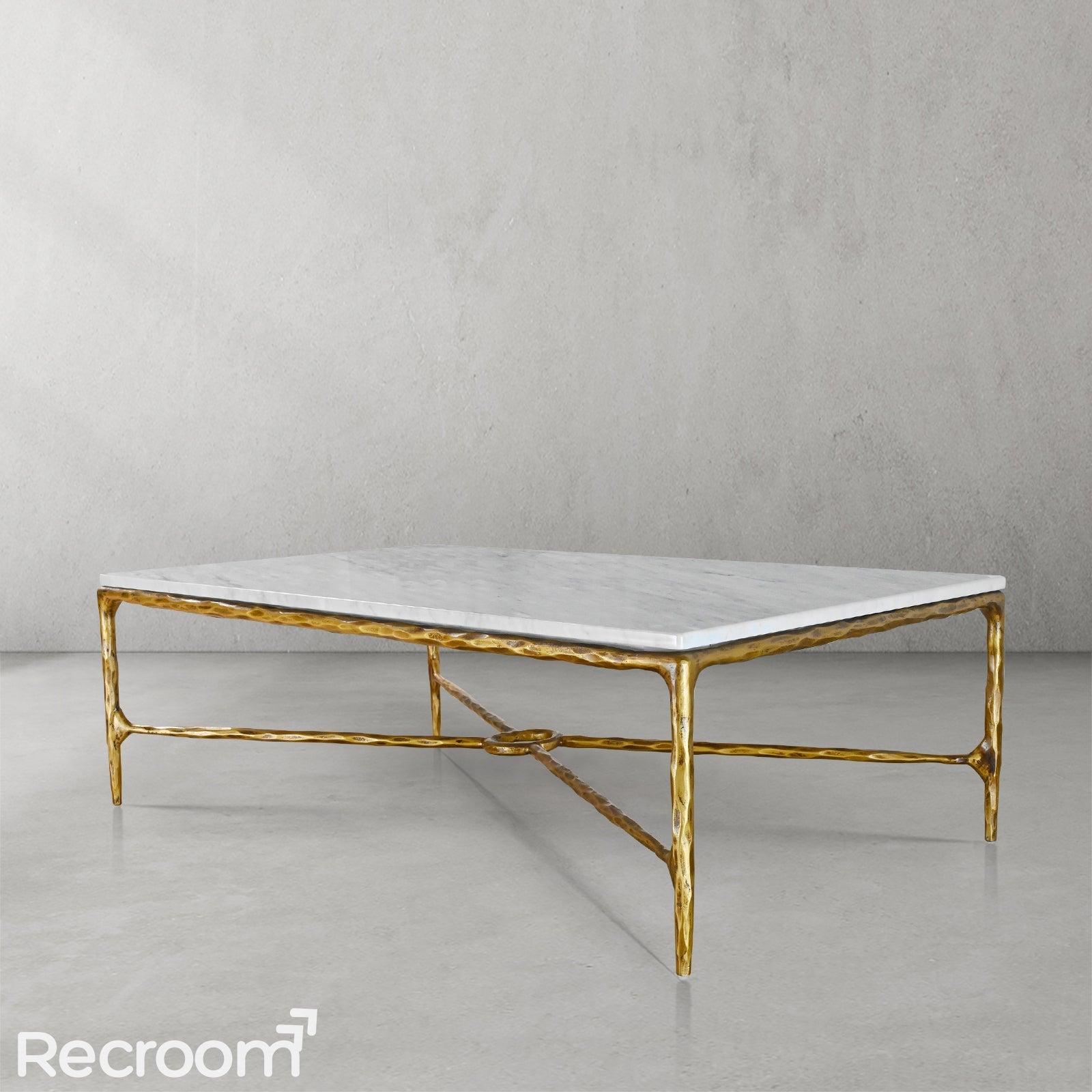 Thaddeo Rectangle Marble Coffee Table - Zonesus
