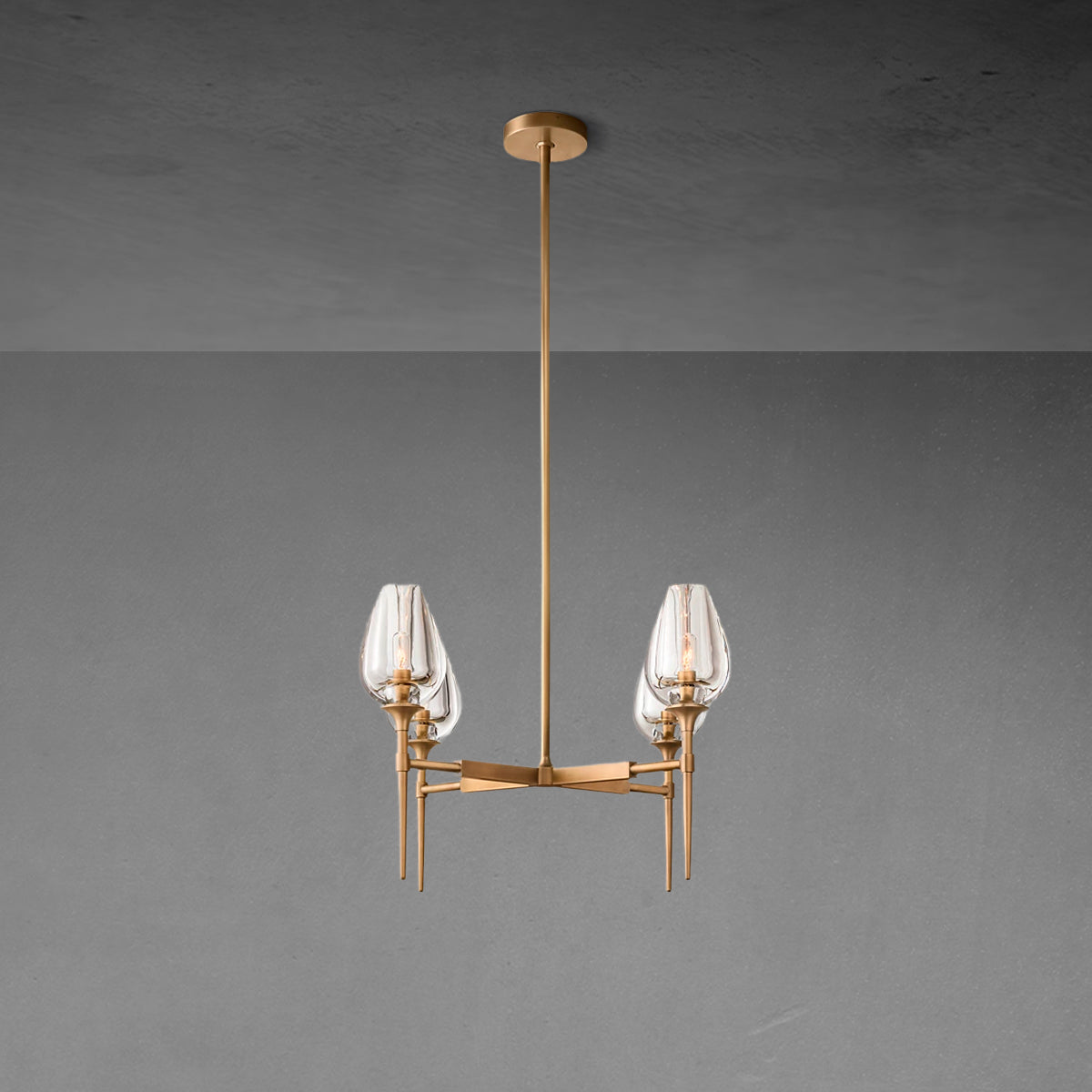 Tuilp Round Chandelier 27" - Zonesus