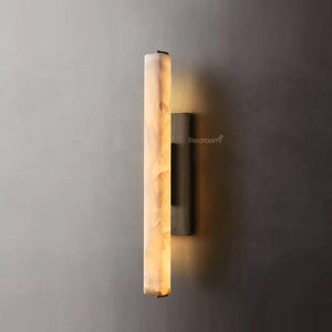 Auduben Alabaster Single Sconce 15" 19" 25" - Zonesus
