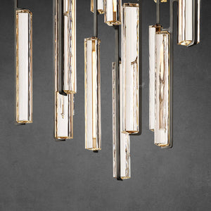 Auduben Crystal Round Chandelier 56" - Zonesus
