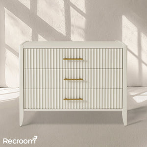 Louisa 3-Drawer Nightstand - Zonesus