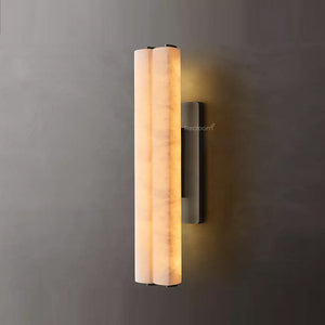 Auduben Alabaster Double Sconce 15" 19" 25" - Zonesus