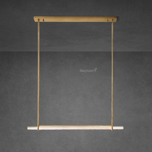 Auduben Crystal Single Bar Linear Chandelier 60" - Zonesus