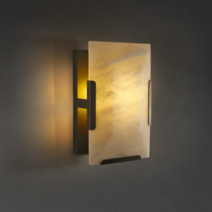 Harllow Calcite Single Wall Sconce 6“ - Zonesus