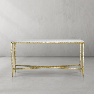 Thaddeo Rectangle Marble Console 60" 72" - Zonesus