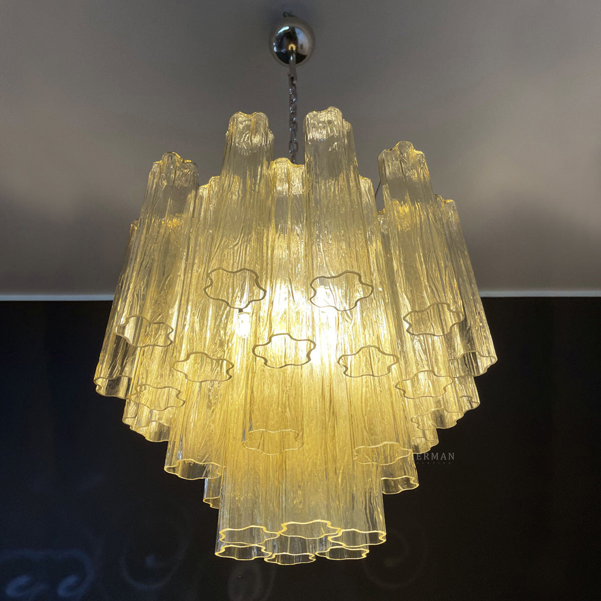 Murano Chandelier – 36 tubes – Yellow - Zonesus