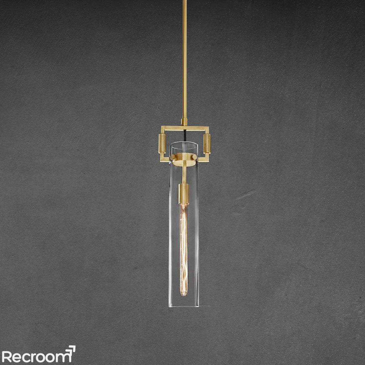 Machenist Glass Cylinder Pendant 12" 22" - Zonesus