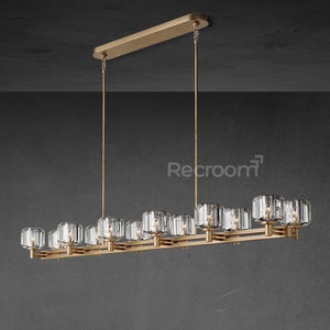 Demarat Double Linear Chandelier 72" - Zonesus