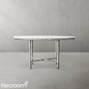 Thaddeo Marble Round Dining Table - Zonesus