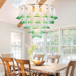 Murano Mid Century Petal Chandelier - Zonesus