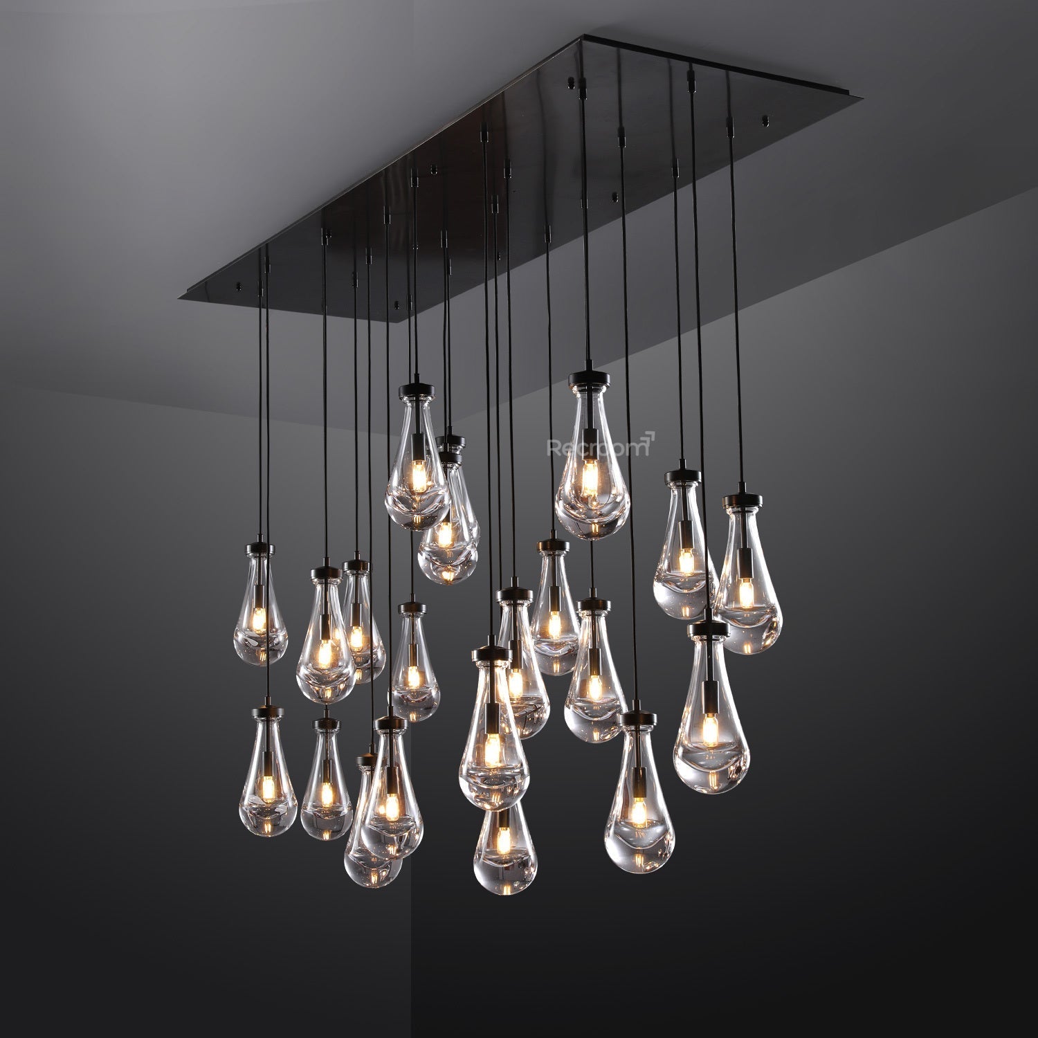 Raindrop Linear Chandelier 72" - Zonesus