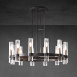 Manory Glass Round Chandelier 36" - Zonesus