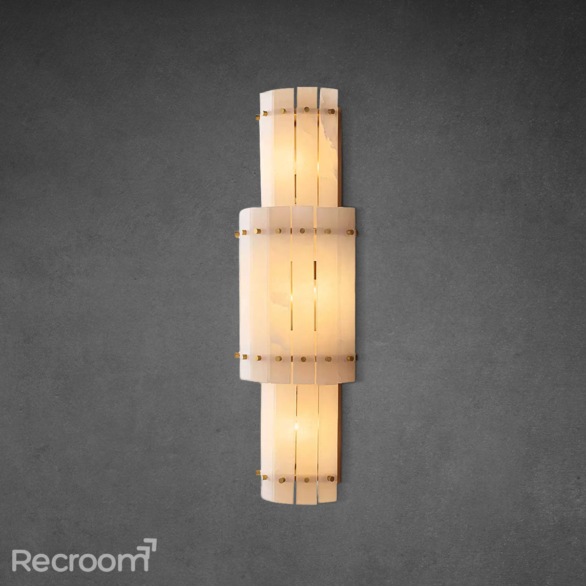 San Marconer Alabaster Grand Round Sconce - Zonesus