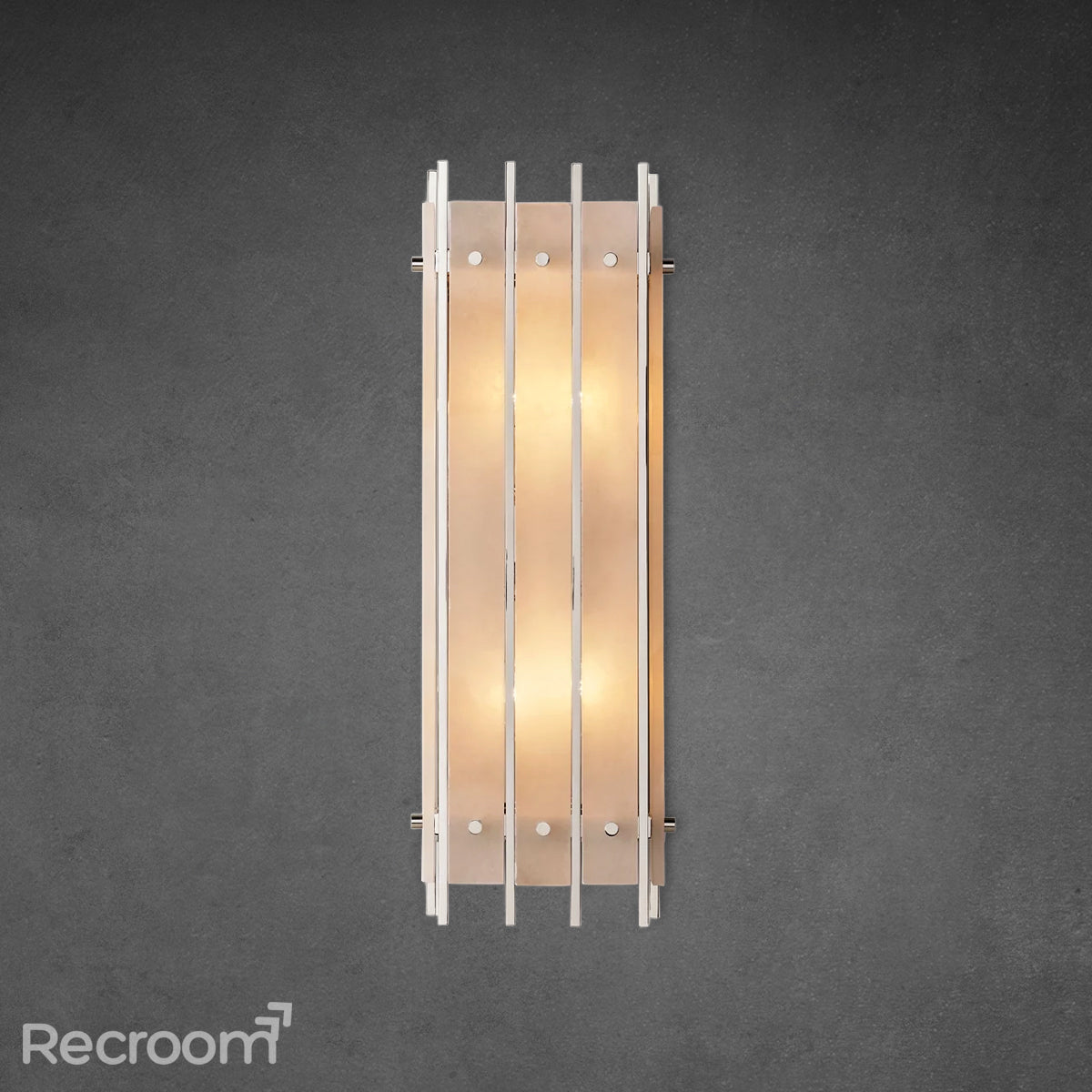 San Marconer Alabaster Grand Rectangular Sconce 26" - Zonesus