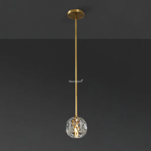 Boulew Crystal Glass Rod Pendant 5" - Zonesus