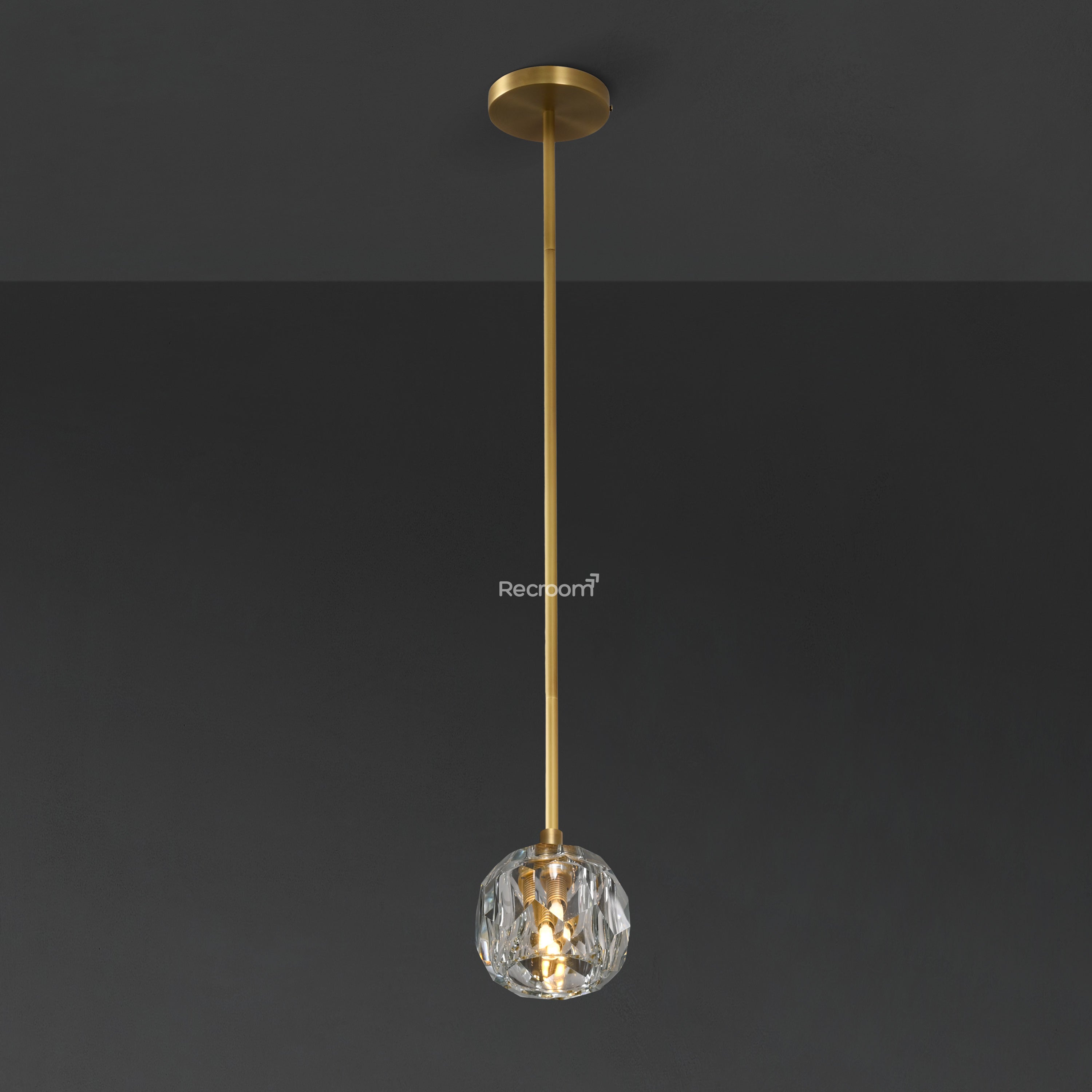 Boulew Crystal Glass Rod Pendant 5" - Zonesus